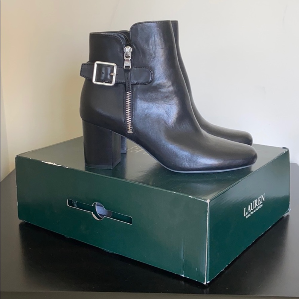 Lauren Ralph Lauren Leather Ankle Boots/Booties
